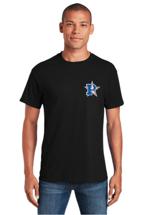 Short Sleeve Tee Shirt Left Chest location