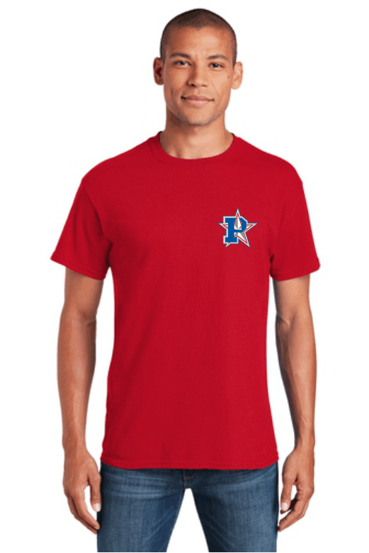 Short Sleeve Tee Shirt Left Chest location