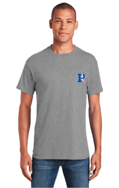 Short Sleeve Tee Shirt Left Chest location