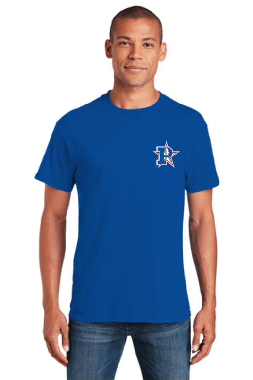 Short Sleeve Tee Shirt Left Chest location
